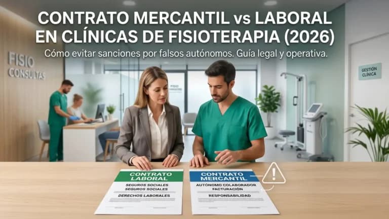Contrato Mercantil vs Laboral en Clínicas de Fisioterapia